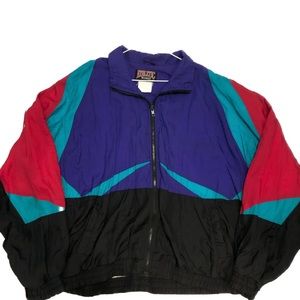 Vintage multicolor windbreaker